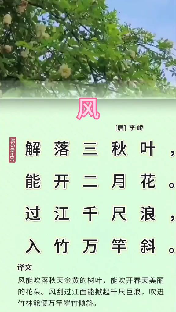 风古诗原文带拼音